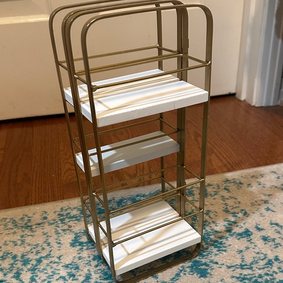 White & Gold 3-Tier Countertop Organizer - Home Storage & Organization - Picture 3 of 5